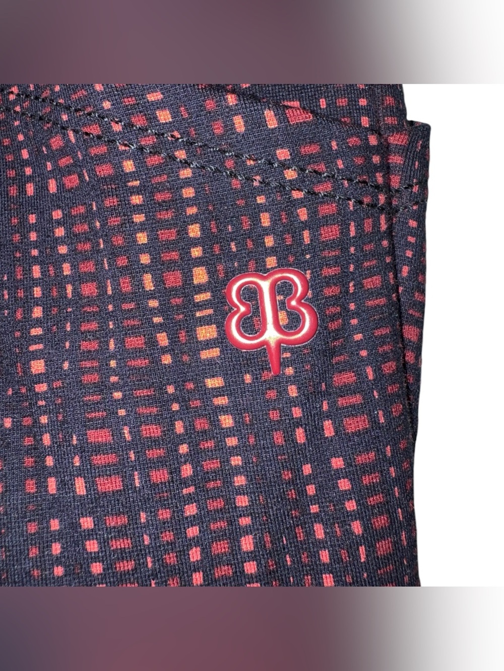 BETABRAND Journey 6 Pocket Skinny Dress Pants Neo Plaid Black Red Size LP - Picture 14 of 16